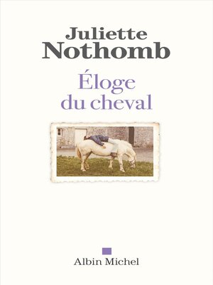 cover image of Eloge du cheval